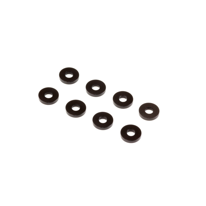 A73815 Aluminum Washer 3X8X1.5mm (Black/8Pcs)