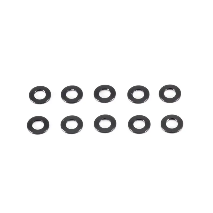 A006-05 Aluminum Washer 3X6X0.5mm (Black/10Pcs)
