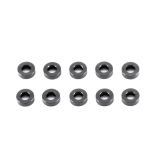 A006-20 Aluminum Washer 3X6X2.0mm (Black/10Pcs)