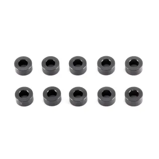 A006-30 Aluminum Washer 3X6X3.0mm (Black/10Pcs)