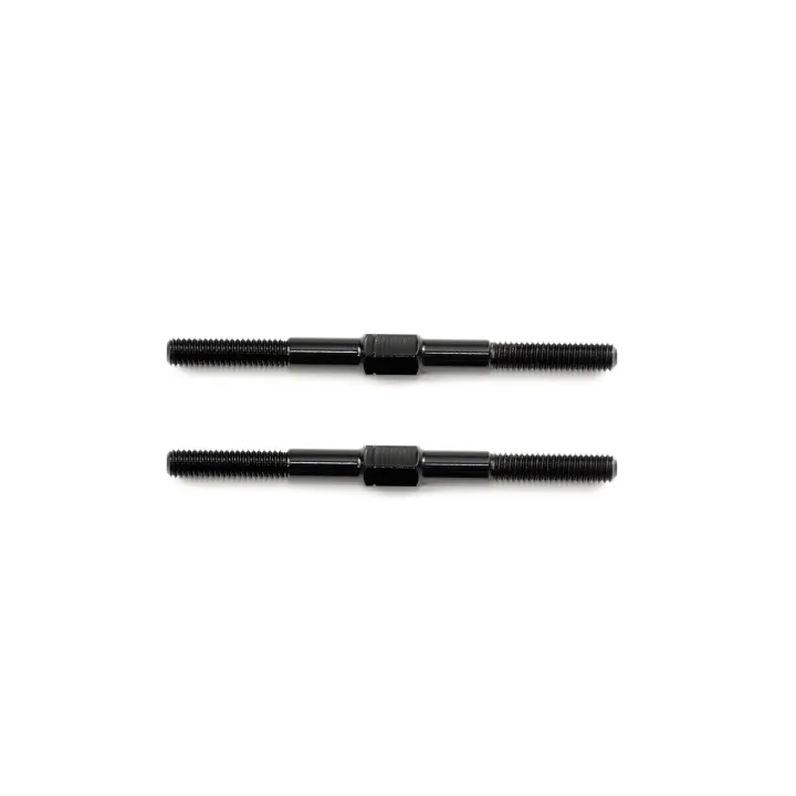 F082 Alu Turnbuckle M3X42mm (Black/2Pcs)