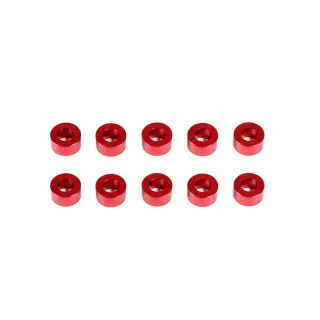 CM-A005-30 Aluminum Washer 3X6X3.0mm (Red/10Pcs)