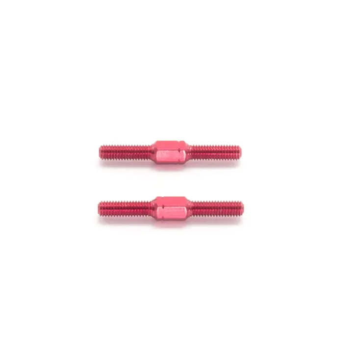 T056 Alu Turnbuckle M3X25mm (Red/2Pcs)