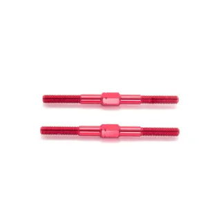 T057 Alu Turnbuckle M3X42mm (Red/2Pcs)