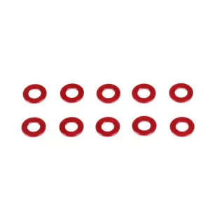 CM-A005-05 Aluminum Washer 3X6X0.5mm (Red/10Pcs) − InfinityRC