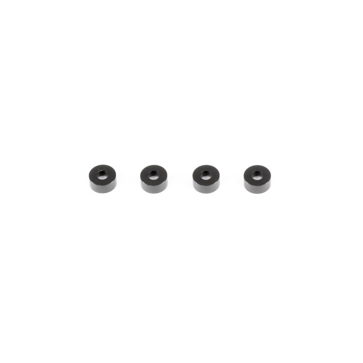 TS047 Alu Cone Washer 3X7.5mm (Black/4Pcs)